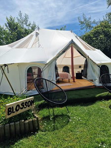 Blossom Bell Tent Stay – Bell Tent Village Parks