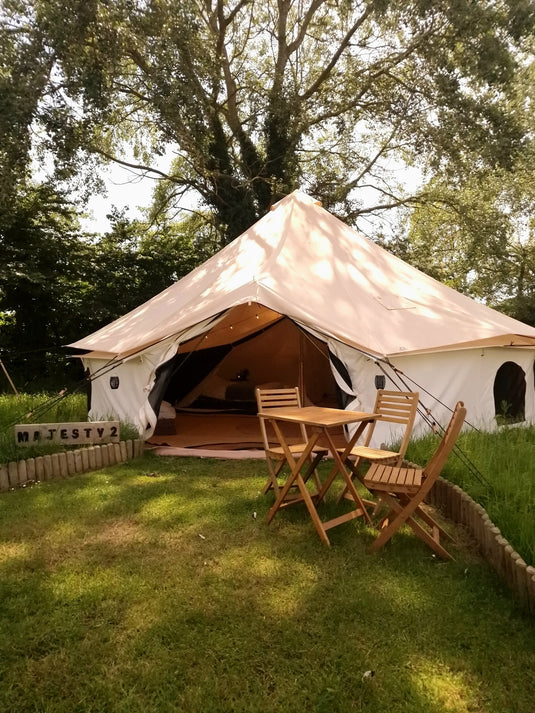 Majesty Two Bell Tent Stay – Bell Tent Village Parks